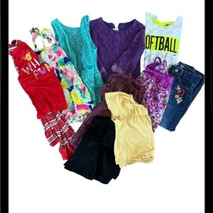 Cat & Jack Floral Dress and Embroidered Jeans Set